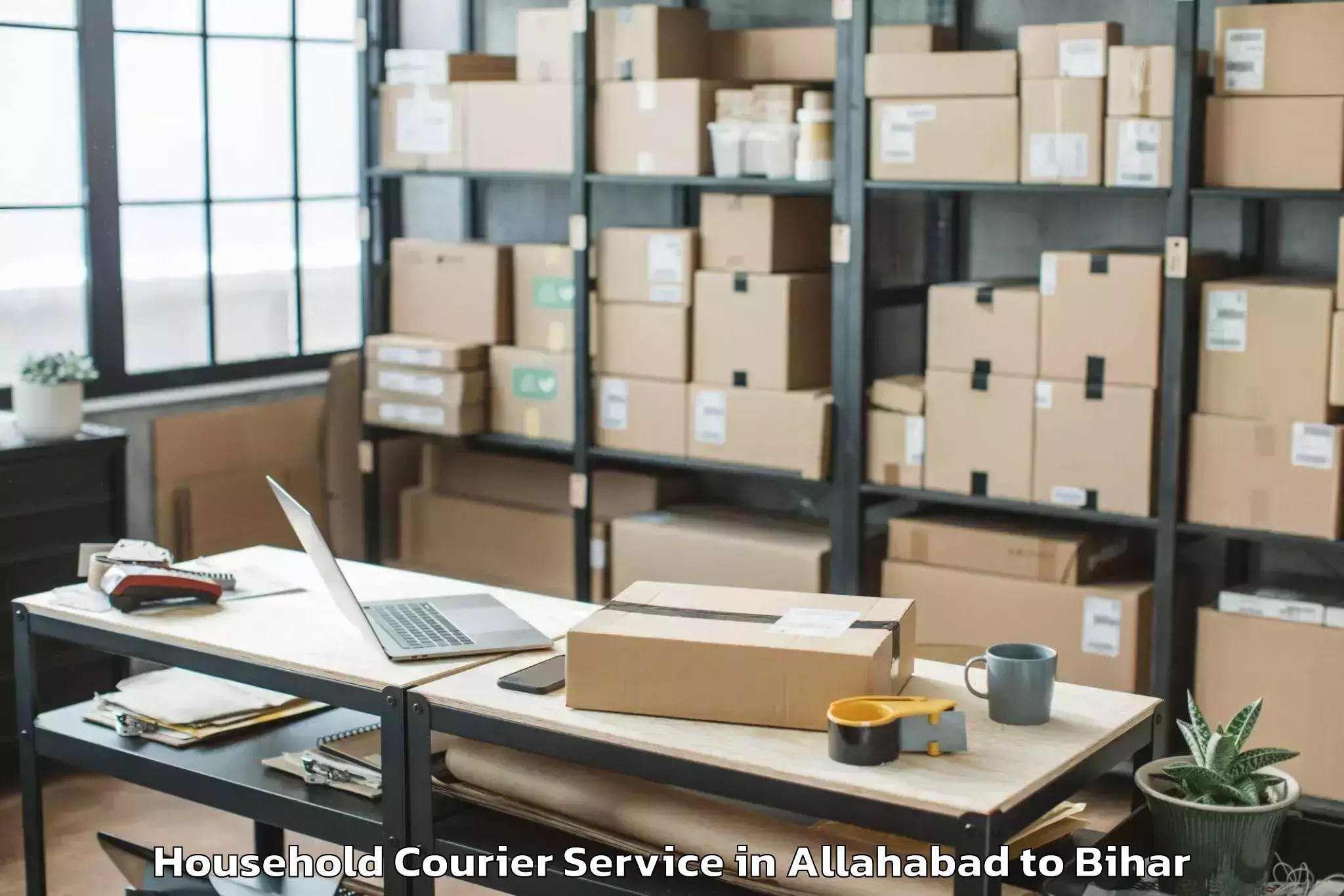 Easy Allahabad to Pandaul Household Courier Booking